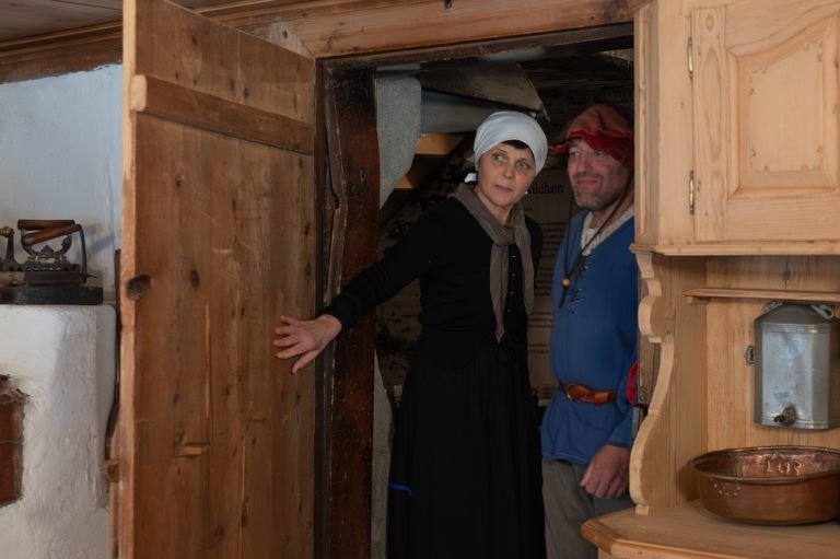 Film „1525 – Die Bauernrevolution – Ein Kampf für mehr Freiheit und Demokratie“; Museum Bezau; Drehtag; Regisseur Tone Bechter
