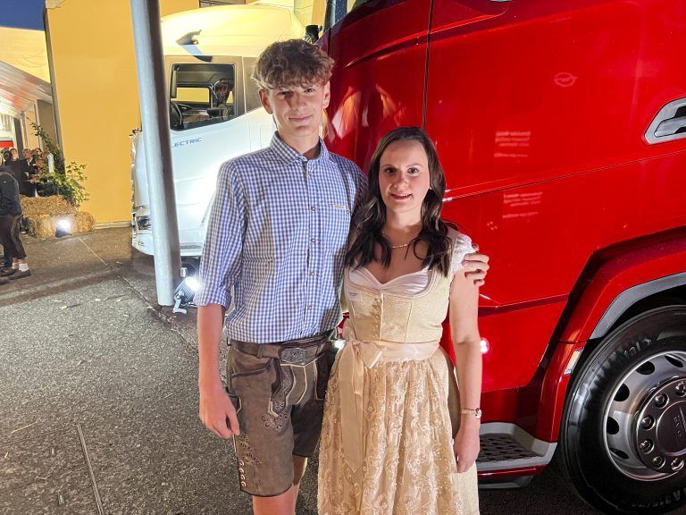 Ebenso erfolgreich: Jacqueline Bickel (Frächterin) und Niklas Bentele