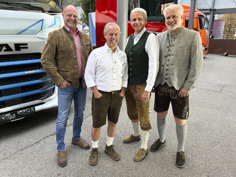 Gastgeber Michael Zimmermann, Michael Kramer, Michael Tagwerker und Matthias Mayr luden zum Ball