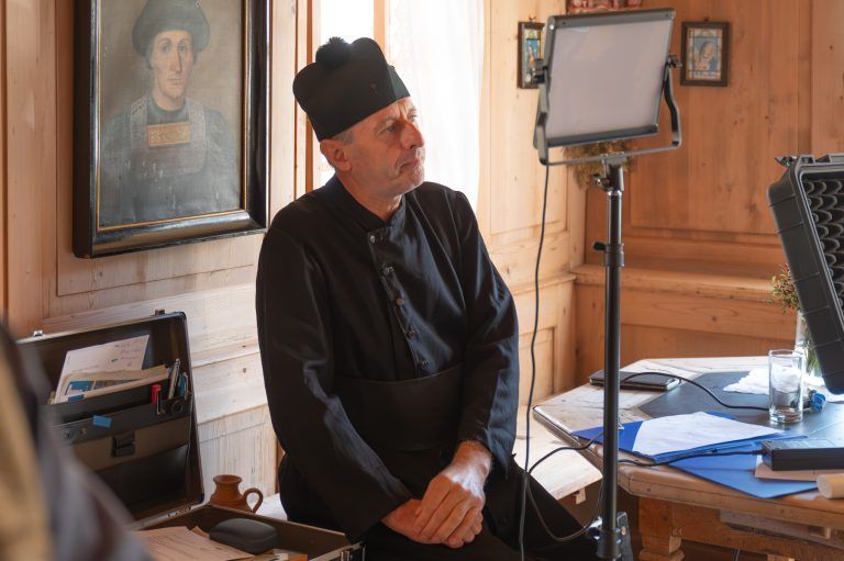 Film „1525 – Die Bauernrevolution – Ein Kampf für mehr Freiheit und Demokratie“; Museum Bezau; Drehtag; Regisseur Tone Bechter