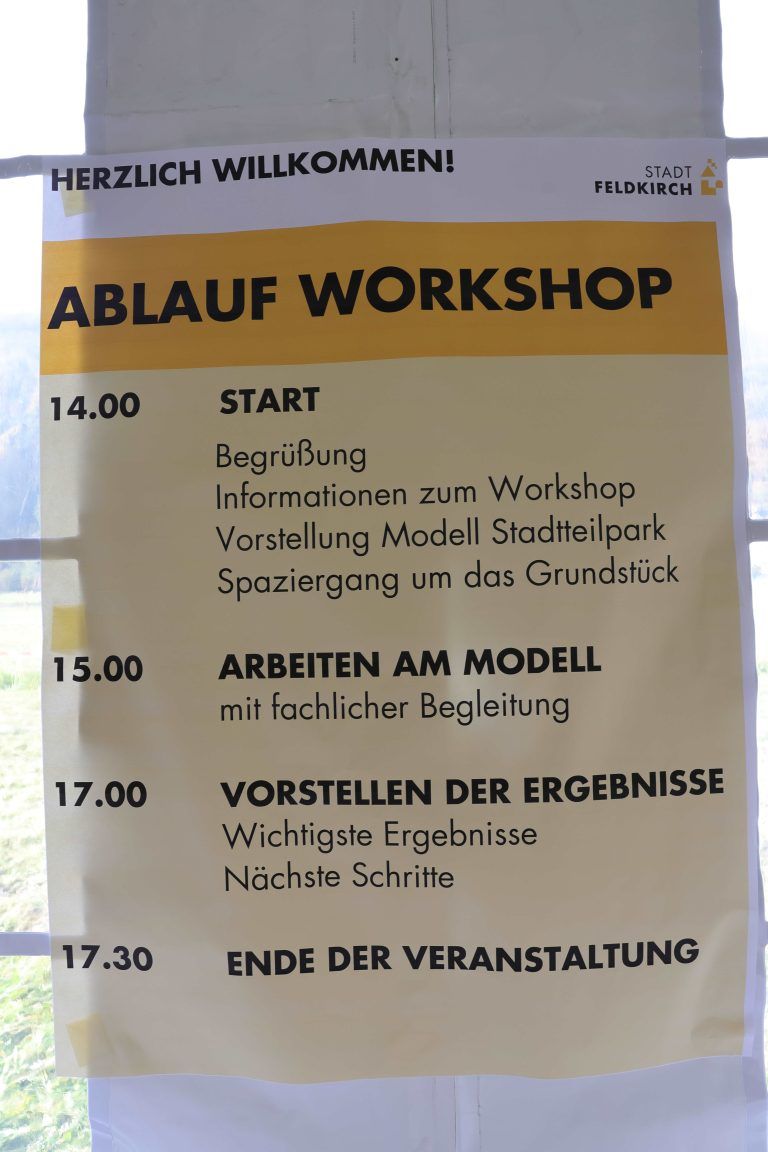 Workshop für Stadtteilpark in Tosters