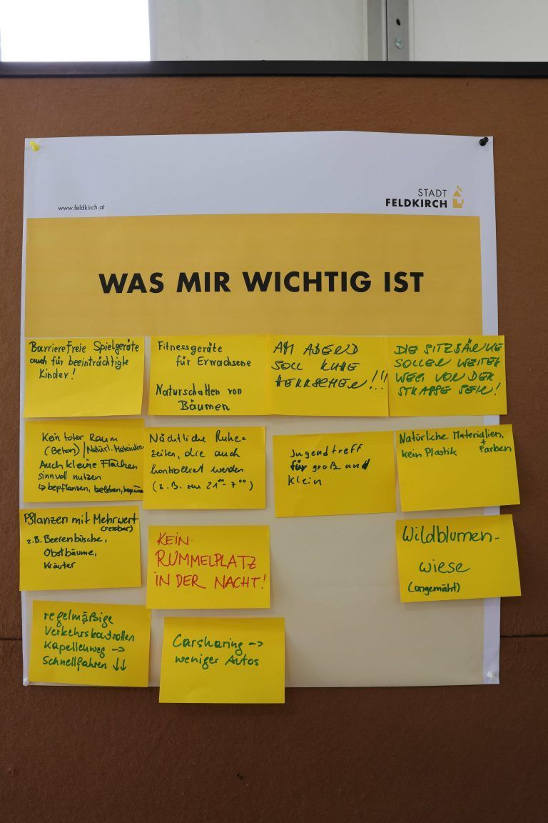 Workshop für Stadtteilpark in Tosters