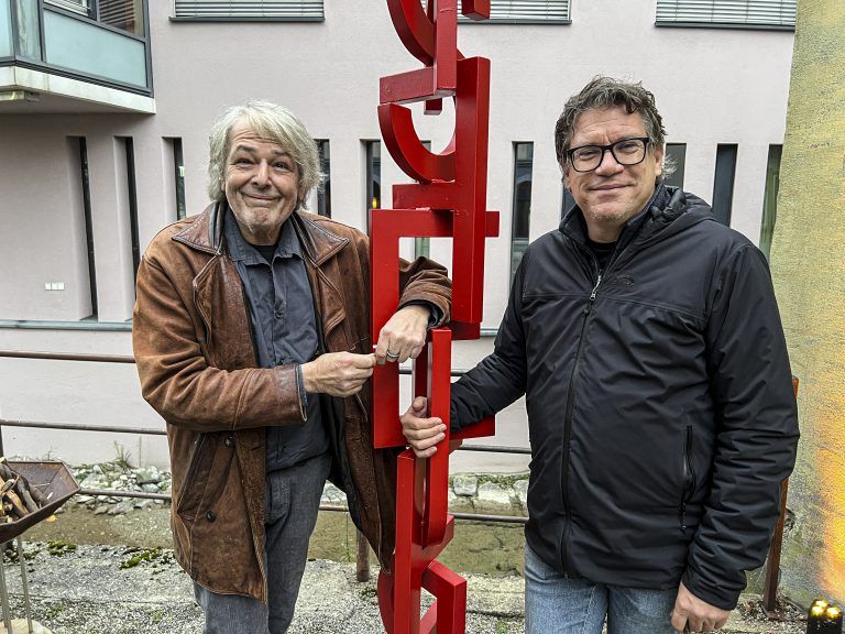 Kurator Günther Blenke und Organisator Dieter Heidergger