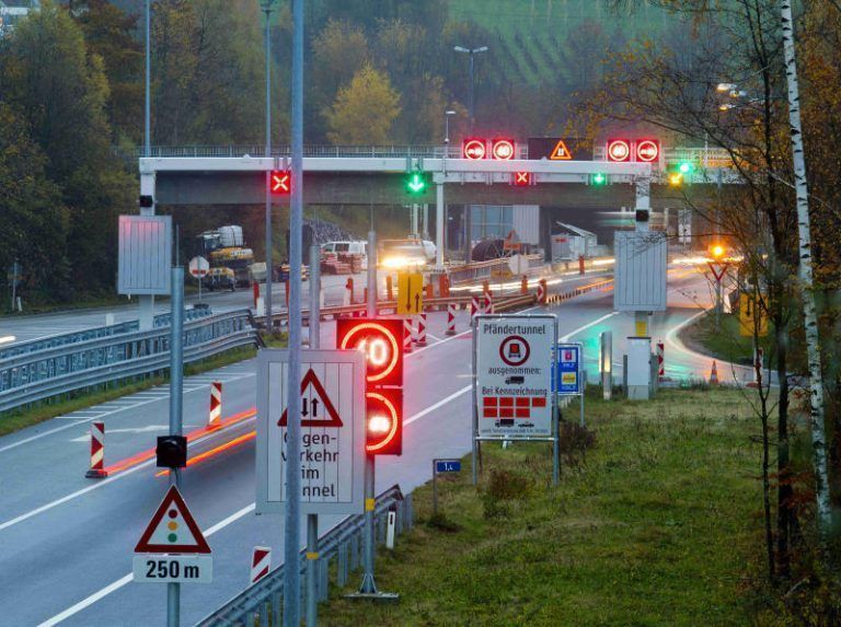Stau A 14 Pfändertunnel