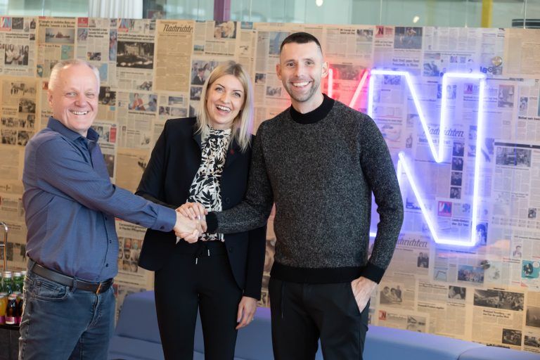 Besuch von Marcus Wöhrl, Investor und Dormero-Hotelgruppe als neuer Investor in Altach, auf Besuch im Haus mit Werner Gunz