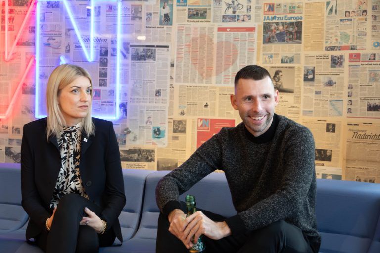 Besuch von Marcus Wöhrl, Investor und Dormero-Hotelgruppe als neuer Investor in Altach, auf Besuch im Haus mit Werner Gunz
