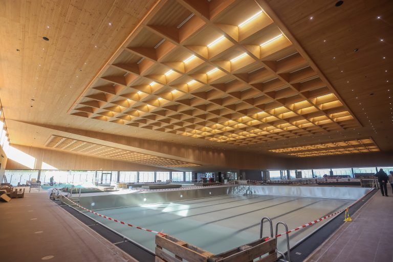 Baustelle Hallenbad Bregenz, Aktuelle Reportage zum Hallenbad in Bregenz