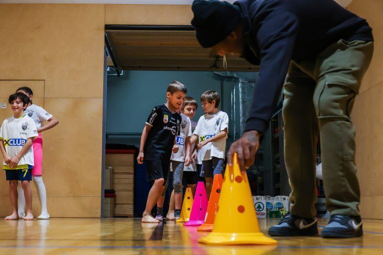 Fußball, Schultour SCR Altach, Volksschule Röthis