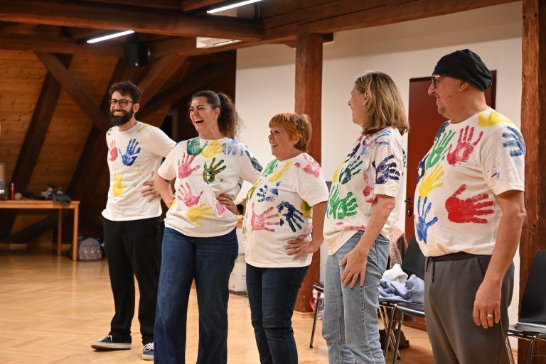 Menschen zum Lachen bringen, will gelernt sein: Die Übungen waren auch für die Clowns lustig.