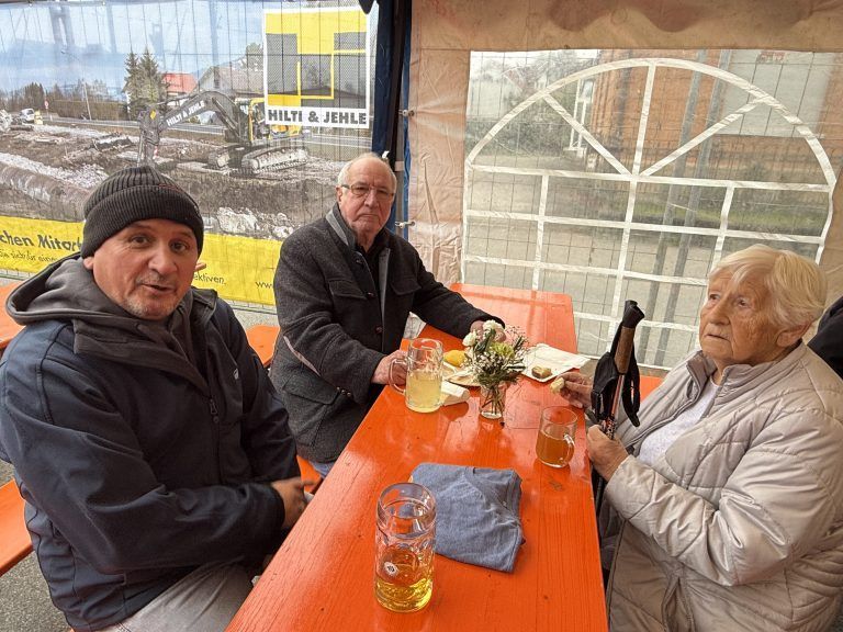 Rudolf Mayer, Hubert Mayer, Rosmarie Mayer - Mostfest im Torkel Altenstadt