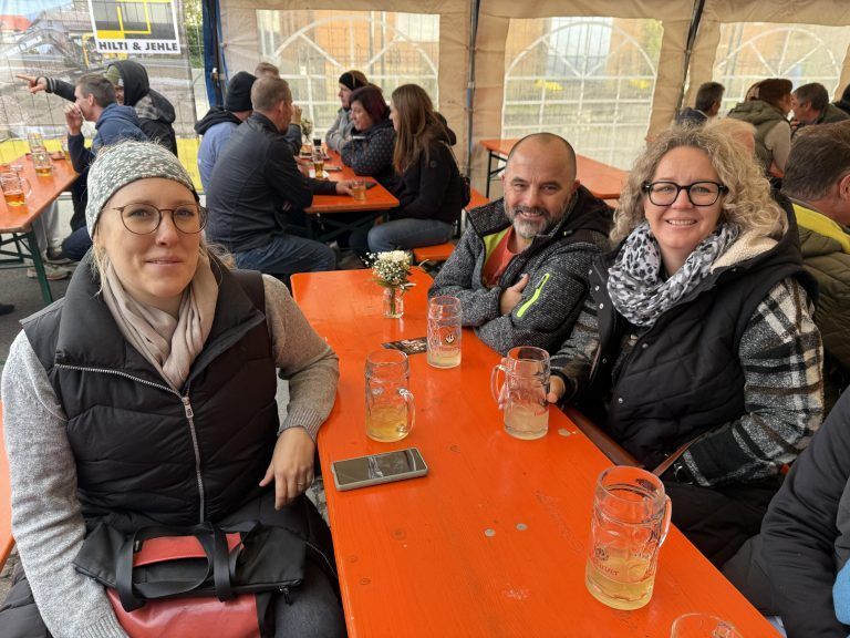Christina Köchle, Stefan und Mercedes Stüttler, - Mostfest im Torkel Altenstadt