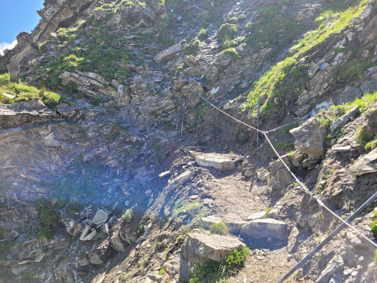Wegewarte, Wegetrupp, Hangrutsche, Wanderwege, Alpenverein, Wegerhaltung