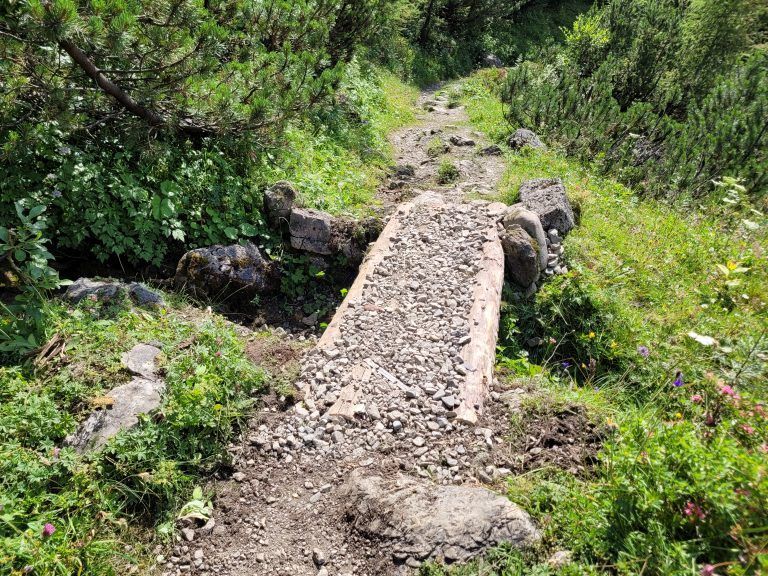 Wegewarte, Wegetrupp, Hangrutsche, Wanderwege, Alpenverein, Wegerhaltung