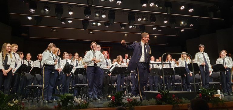 Der Musikverein Lustenau begeisterte das Publikum beim diesjährigen Herbstkonzert im Reichshofsaal. (Quelle: MV Lustenau)