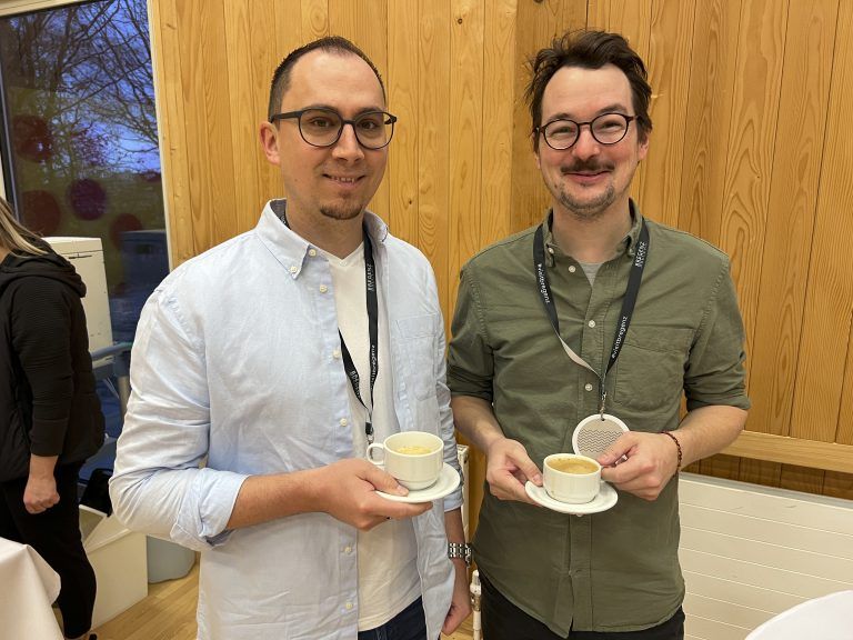 Frühaufsteher Christoph Moosbrugger und Christopher Schneeweiß (Architekturbüro)