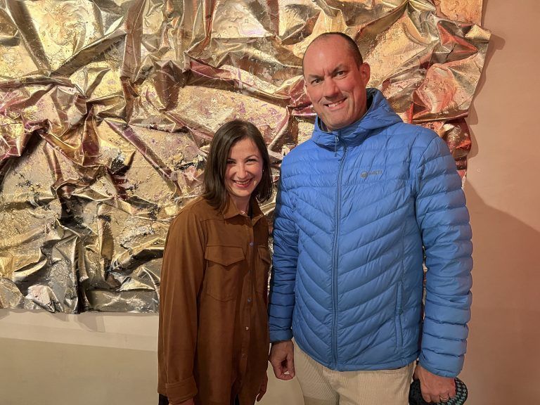 Innenarchitektin Vanessa Jackimova und Markus Seeger (Hypo)