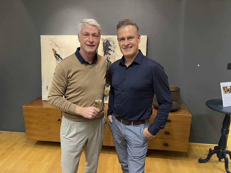 Vernissageredner Marco Spitzar und Andreas Larcher
