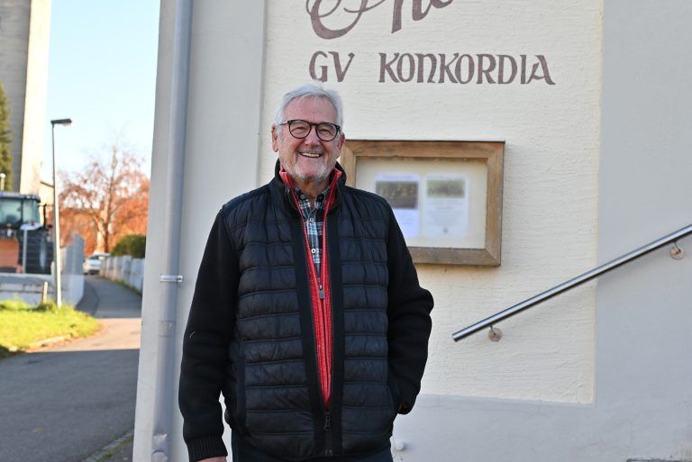 Der Obmann Alfred Köberle vom Gesangverein Konkordia freut sich über die verstärkte Präsenz des Chors in der Öffentlichkeit.
