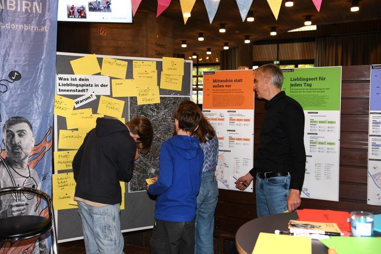 Jugendliche gestalten Dornbirns Zukunft mit: Durch ihre Teilnahme an den verschiedenen Workshops und Gesprächen haben die Jugendlichen einen wichtigen Schritt in Richtung einer jugendfreundlichen, lebenswerten Stadt unternommen.