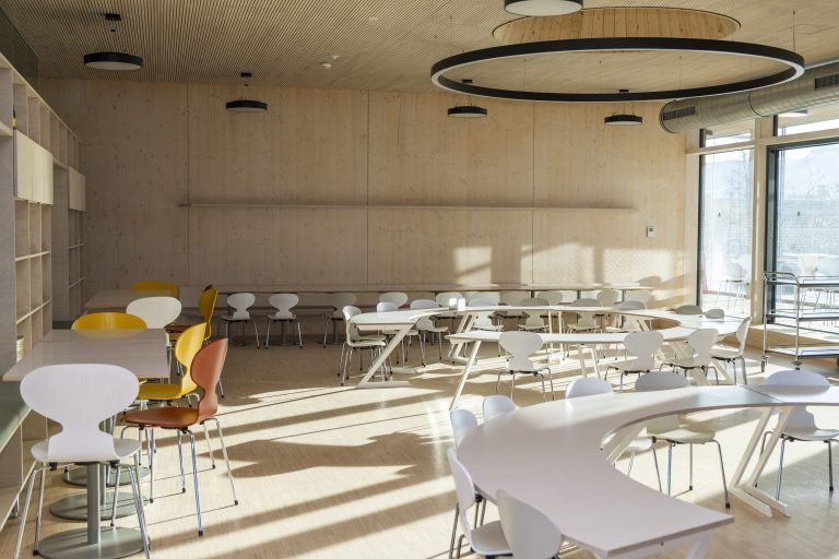Neubau Volksschule Lustenau Rotkreuz Innenaufnahmen Kindergarten