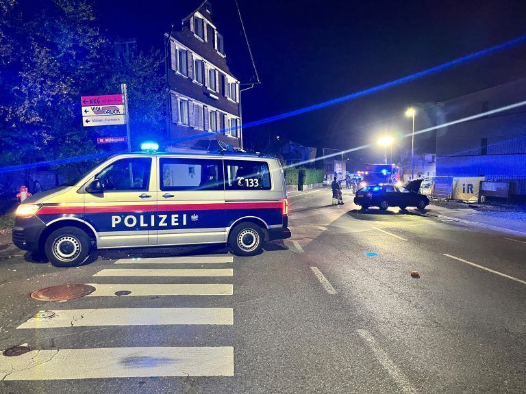 Pkw gegen Pkw - Unfall Dornbirn Haselstauden