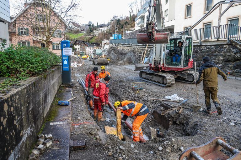 Baustellenbesichtigung Kapfschlucht, Feldkirch