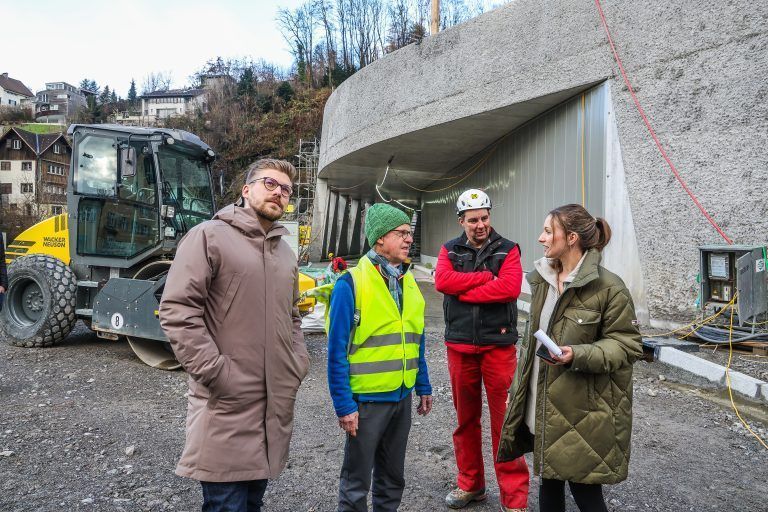 Baustellenbesichtigung Kapfschlucht, Feldkirch