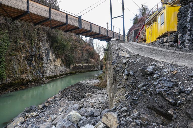 Baustellenbesichtigung Kapfschlucht, Feldkirch