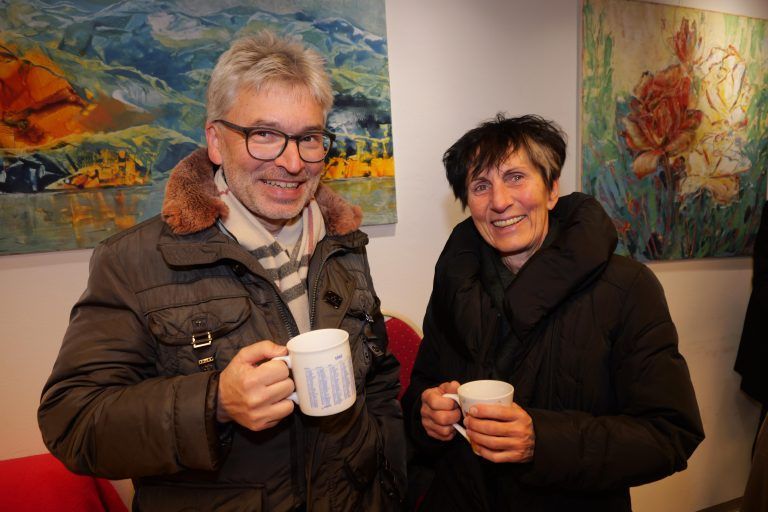 Matthias Mayer, Zahnarzt aus Satteins, und Sabine Borner aus Gurtis. - Benefiz-Adventskonzert in Gurtis - Benefiz-Adventskonzert, Heribert Gut, Burkina Faso