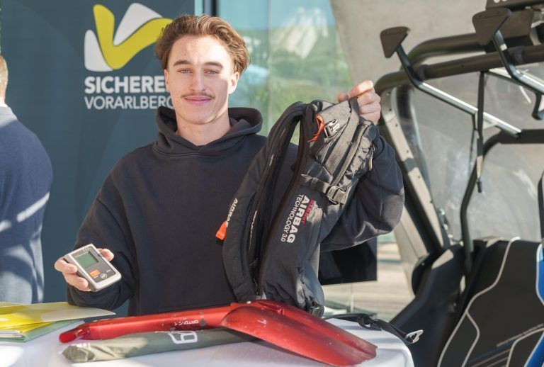 Christian Gantner | Landesrat David Meier | Freerider Mario Amann, Dr. B.A. | Sicheres Vorarlberg