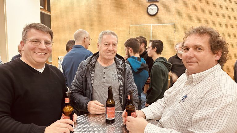 Großes Interesse an Satteinser Gemeinschaftsliste: Michael Koschat, Georg Häusle und Andreas Dobler.