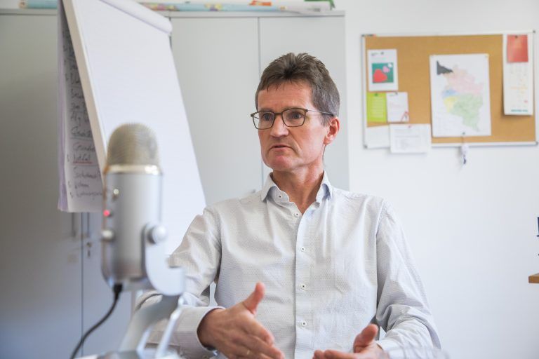 Podcast-Aufnahme mit Bernd Klisch, Fotos Podcast-Interview mit Bernd Klisch