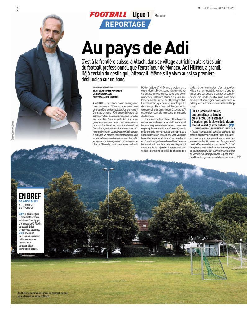 Ritterschlag für Adi Hütter