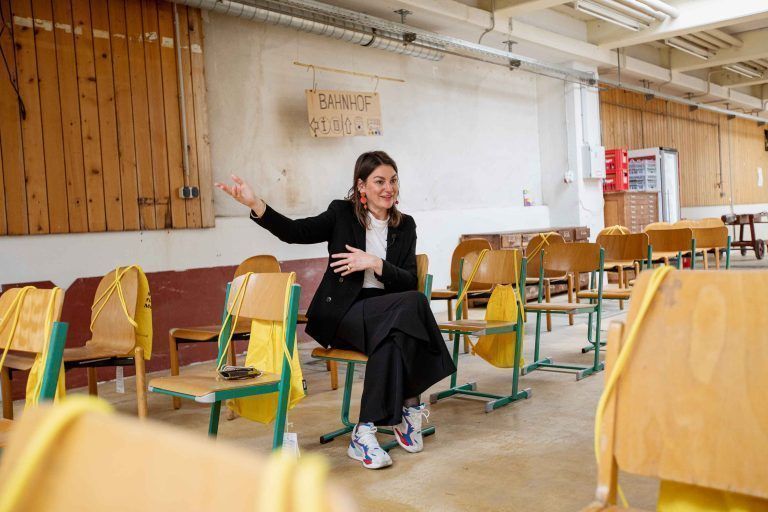 Bettina Steindl in der Alten Schlossrei in der CampusVäre