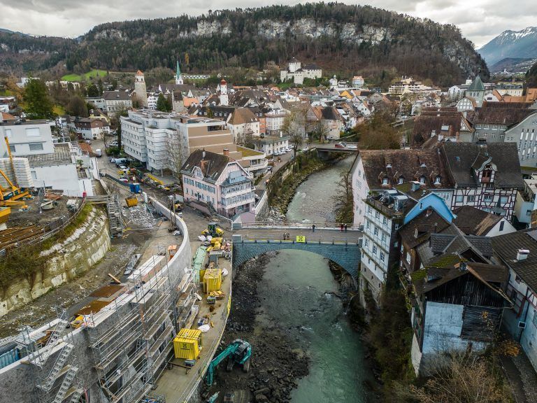 Baustellenbesichtigung Kapfschlucht, Feldkirch
