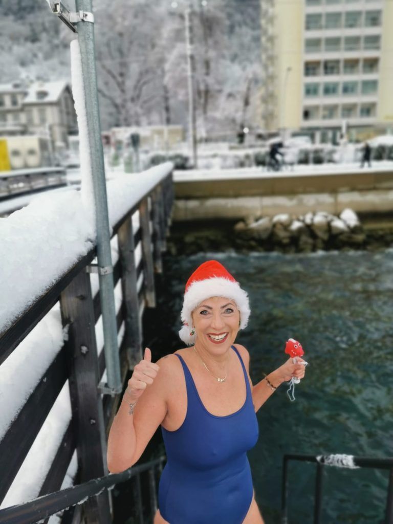 Täglicher Sprung ins Eiskalte am Bodensee