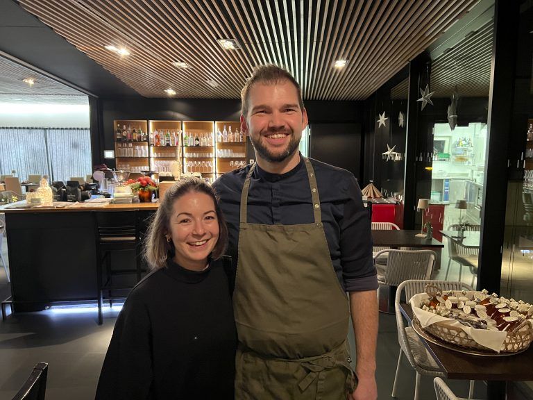 Isabel und Küchenchef Pascal Lang (Feinspitz)