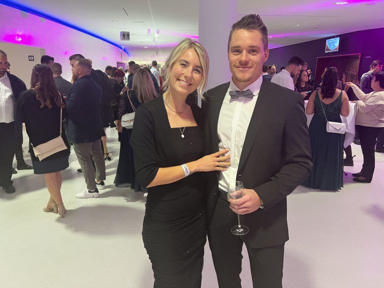 Mathias und Ramona Tschabrun (Liebherr) in Balllaune