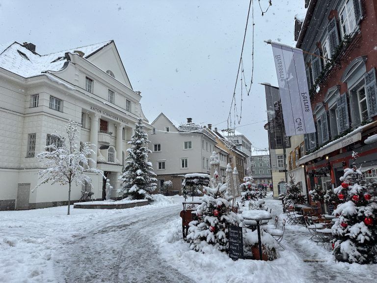 Schnee im Tal