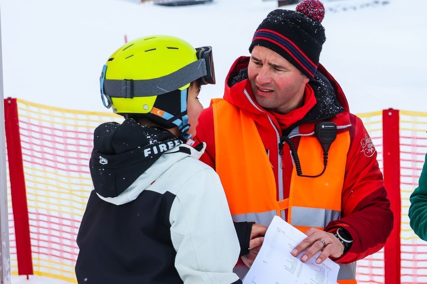 Kleine Rennläufer groß in Fahrt