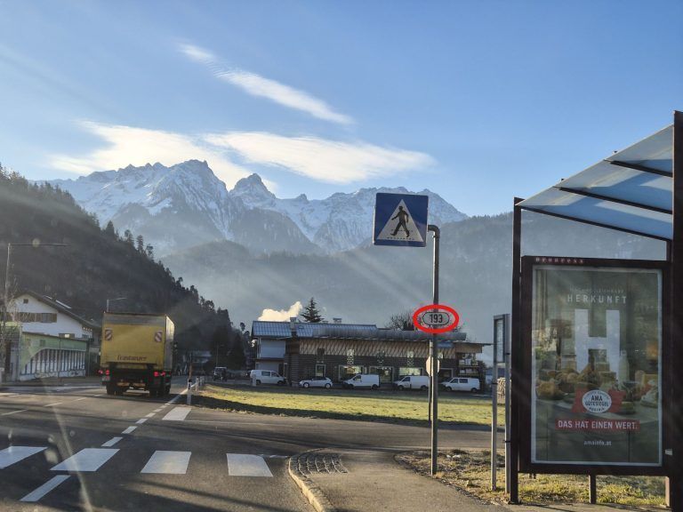 Verkehrsschilder Bezirk Bludenz