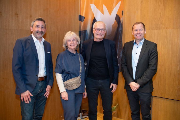 Wolfgang Ender, Birgit Steinberger, Anton Steinberger, Hermann Bachmann alle Sparkasse Feldkirch - Galavorführung der Sportgemeinschaft Götzis