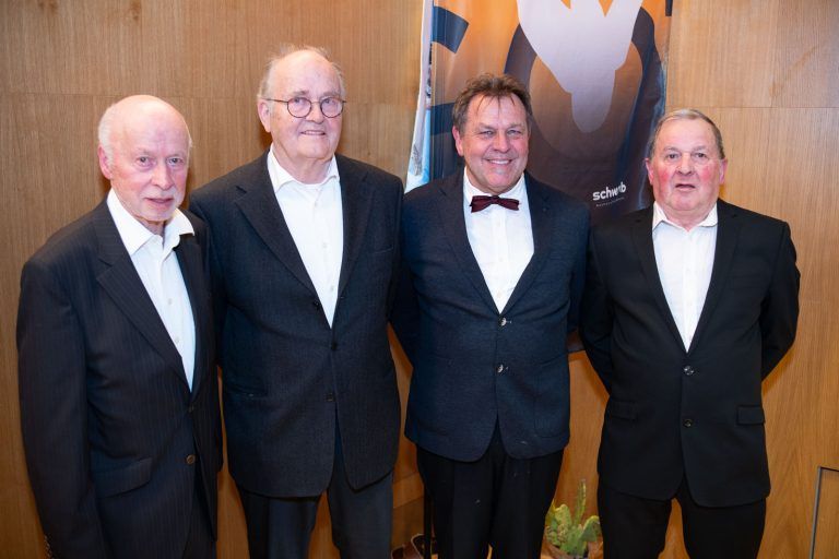 Die Sänger - Alfred Knauer, Wolfgang Strunz, Fritz Klinger, Herbert Mayer - Galavorführung der Sportgemeinschaft Götzis