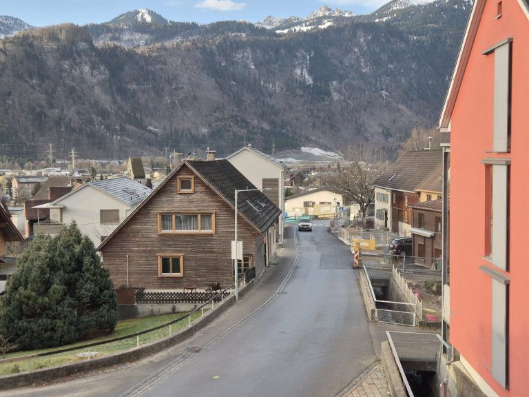 Baustelle Mühlebach, Hochwasserschutzprojekt