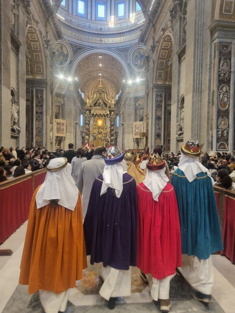 Lochauer Sternsinger in Rom, Papst Franziskus