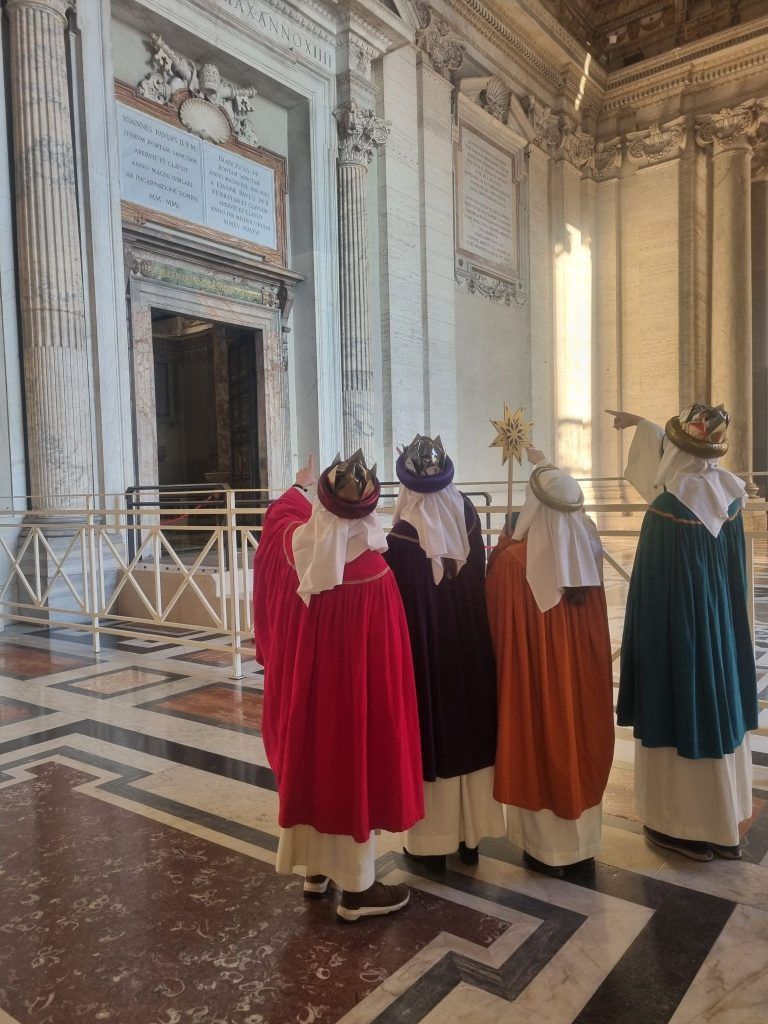 Lochauer Sternsinger in Rom, Papst Franziskus