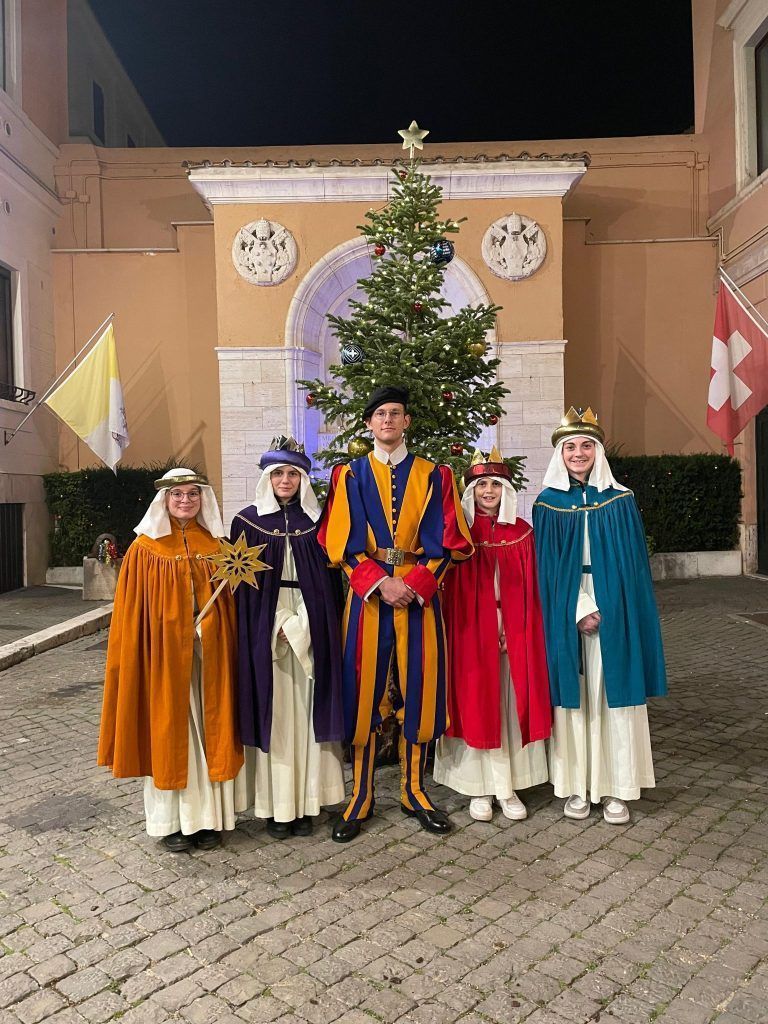 Lochauer Sternsinger in Rom, Papst Franziskus