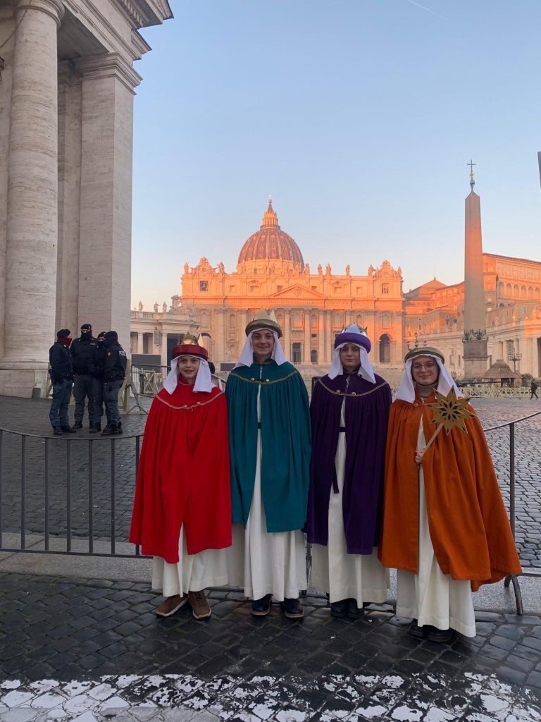 Lochauer Sternsinger in Rom, Papst Franziskus