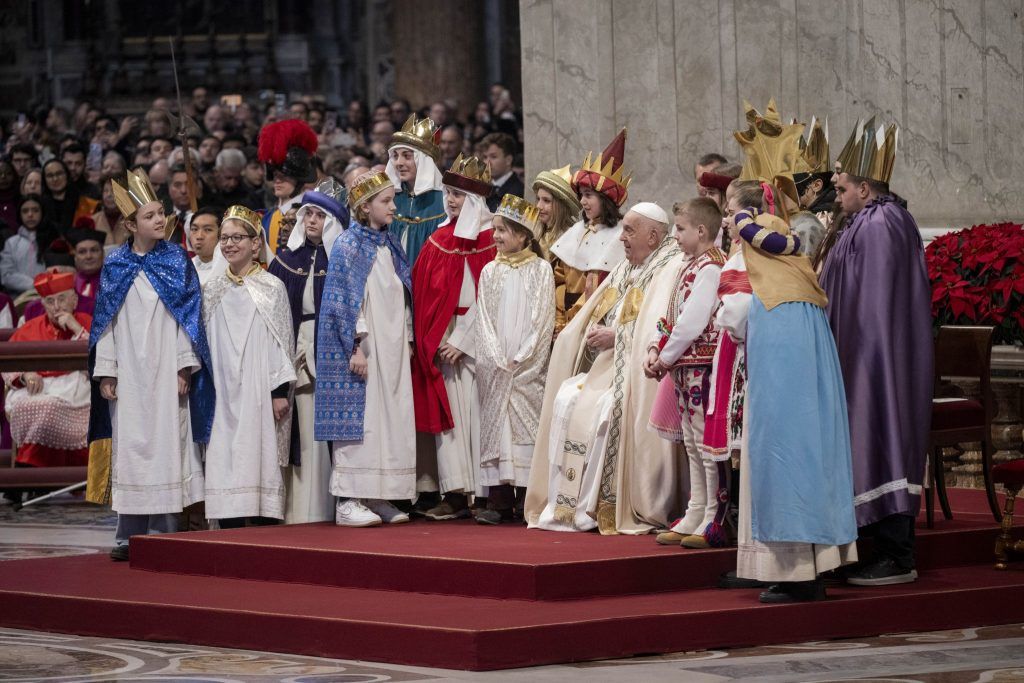 Lochauer Sternsinger zu Besuch bei Papst Franziskus