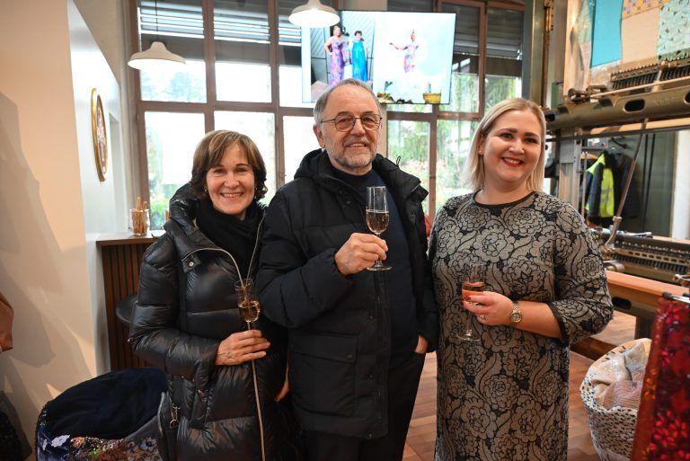 Hoferhecht eröffnet Boutique in Reichsstraße: Wilma und Rudi Bösch mit Verena Grabher.